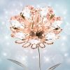 dropship from factory matashi crystal sunflower figurine, rose gold plated crystal figurines table centerpiece – decorative crystal flower figurines perfect for home decor or special occasions mass production supply