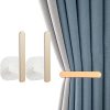 bulk purchase 2pcs gold curtain holders self adhesive curtain tieback l shaped wall mounted hook drapery curtain tiebacks window treatment holdbacks for home and cafe balcony decorative curtain drapery factory discount
