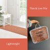 manufacturer direct lahome boho kitchen rug, 3x5 fall rugs for bedroom lightweight bathroom area rug woven indoor door mats for entryway with tassels, farmhouse throw rug non shedding floor carpet for office dorm trade price
