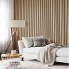 bulk purchase wood panels for wall - oak acoustic wall panels - 4pk wall wood panels - 94.49” x 12 - soundproof wood wall panels for decor - acoustic slat wood wall panels for interior decoration of walls (oak) trade price