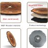 bulk purchase xnm wood wall clock for living room decor - rustic wall clocks battery operated 12 inch - brown annual ring wall clock non ticking (mdf no solid wood) trade price