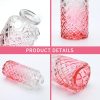 oem/odm services brajttt pink flower vase set, glass bud vase in bulk set of 8,artistic and cultural flavor mini vases for home office decor, bedroom, office, living room decorations,wedding affordable bulk deals