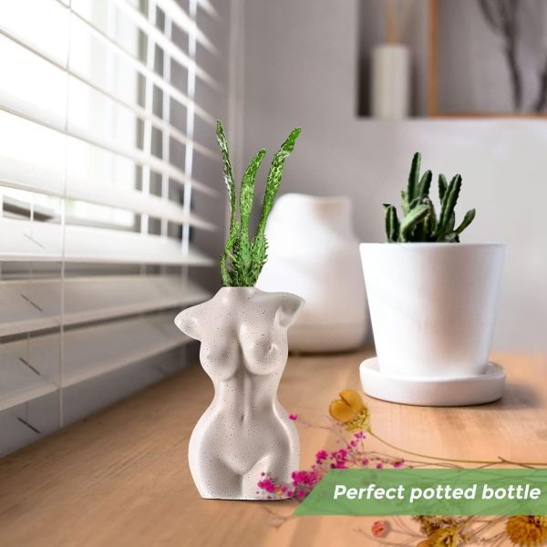 oem/odm services body vase female form female form body flower vase cute bud flower vases body vase white vase modern chic decor for flowers, boho home, feminist decor and office affordable bulk deals