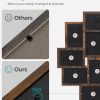 bulk purchase songmics collage picture frames, 4x6 picture frames collage for wall decor, 10 pack photo collage frame for gallery, multi family picture frame set, glass front, assembly required, rustic brown trade price
