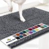 global sourcing muddy mat® shown on tv highly absorbent microfiber door mat and pet rug non slip thick washable area and bath mat soft chenille for kitchen bathroom bedroom indoor and outdoor - grey medium 30"x19" oem/odm services