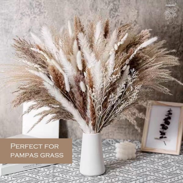 oem/odm services white vase - white ceramic vase, 6“ white flower vase, bright white not off white, boho vase for pampas grass, minimalist modern textured vase for home decor, table shelf living room farmhouse decor affordable bulk deals