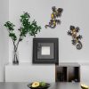 factory direct liffy metal gecko wall decor large 2 pack, outdoor lizard wall art, metal lizards wall decor, gecko metal wall art for home garden yard fence(15inch) volume discount