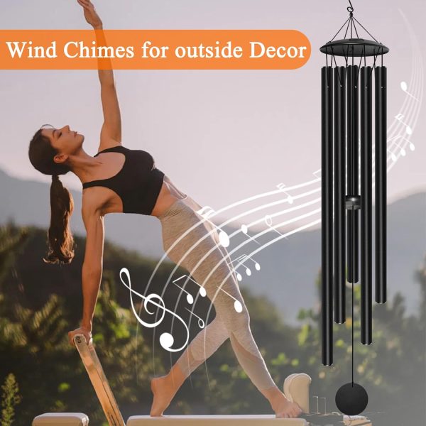 producer to buyer large wind chimes for outside deep tone, 65" deep tone wind chimes for outside porch garden patio balcony memorial room decor, memorial wind chimes sympathy gift for loss of loved one discounted pricing