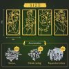 factory direct zzbakress 4 pcs metal minimalist abstract woman and flower wall art single line drawing art decoration minimalist home hanging wall art decor for bedroom kitchen bathroom living room (style1, gold) volume discount