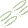 bulk purchase uxcell 4pcs curtain tiebacks, 58cm/23 braided drapery holdback holder decorative rope tie back, green/silver factory discount