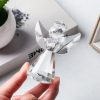 dropship from factory longwin crystal angel figurine christmas decorative clear glass home decor ornaments collecible gift idea mass production supply