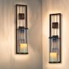 factory direct wall sconce candle holder metal wall decorations for living room, bathroom, dining room, set of 2 volume discount