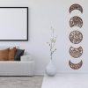 bulk purchase jetec 5 pieces moon phase wall hanging decor wooden moon wall art nordic moon phases wall art moon decor for room bar ornament (brown) trade price