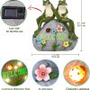 dropship from factory nacome solar garden outdoor statues frog with succulent and 7 led lights - lawn decor figurine for patio, balcony, yard ornament - unique housewarming gifts mass production supply