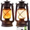 custom wholesale vintage lantern led battery powered camping lamp outdoor hanging lantern flickering flame rechargeable retro lanterns remote control 4 modes light non-solar 2 pack oem/odm services