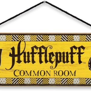 bulk purchase harry potter hufflepuff common room hanging wood wall decor - fun hufflepuff sign for teen bedroom or movie room trade price