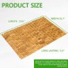 manufacturer direct natural bamboo bath mat, wooden door mat kitchen floor bath rug, bathroom shower and tub mats, wooden bath mat for shower, bath, spa or sauna (16 x 24 inch) trade price