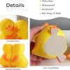 supplier direct charming hug ducks decorative bookends, resin book ends for shelves, cute book stoppers for home office desk decor, 8”, yellow wholesale prices