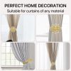 bulk purchase 2 pcs magnetic curtain tiebacks, crystal decor curtain ties for drapes no drilling drapery holdbacks with high-elastic spring wire for home office window decorative holdback, gold factory discount