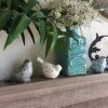 dropship from factory distressed finish ceramic bird figurine home decor - assorted set of 3 mass production supply