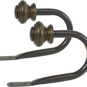 bulk purchase beme international urn holdback pair, 5.5 x 1.5 x 4 inches, brown factory discount