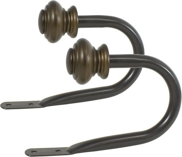 bulk purchase beme international urn holdback pair, 5.5 x 1.5 x 4 inches, brown factory discount