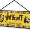 bulk purchase harry potter hufflepuff common room hanging wood wall decor - fun hufflepuff sign for teen bedroom or movie room trade price
