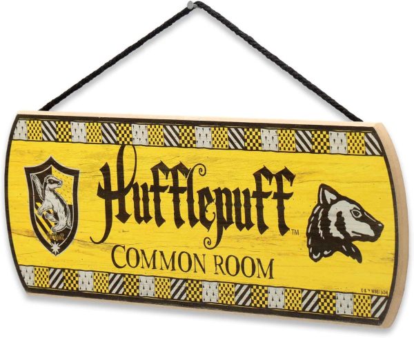 bulk purchase harry potter hufflepuff common room hanging wood wall decor - fun hufflepuff sign for teen bedroom or movie room trade price