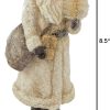 dropship from factory raz imports glittered resin santa figure (white) mass production supply
