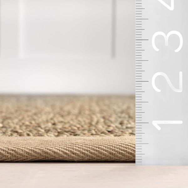 manufacturer direct nuloom elijah farmhouse seagrass area rug, 6' x 9', beige trade price