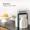 supplier direct kivy concrete book ends for shelves - heavy book ends - decorative bookends for heavy books - decorative book ends - book stopper - book holders for shelves - boho bookends - white bookends set of 2 wholesale prices