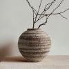 oem/odm services ceramic farmhouse vase rustic decor,pottery decorative flower vases for home decor,boho vase for table, living room,bathroom,shelf,mantel decoration,5.5 inch affordable bulk deals