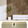 bulk purchase wood panels for wall - oak acoustic wall panels - 4pk wall wood panels - 94.49” x 12 - soundproof wood wall panels for decor - acoustic slat wood wall panels for interior decoration of walls (oak) trade price