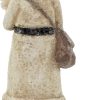 dropship from factory raz imports glittered resin santa figure (white) mass production supply
