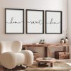 bulk purchase heiple set of 3 framed farmhouse home sweet home sign 11’’x14’’ above bed wall decor for bedroom decor and living room wall art wood signs (black, 11''x14) trade price