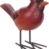 dropship from factory red cardinal bird 4 inch decorative resin stone figurine mass production supply