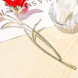 oem/odm services ywhl crystal lily flower figurine with vase, handmade pink lily flower gifts for woman, wedding gifts for couple, home party decorations (pink lily) affordable bulk deals