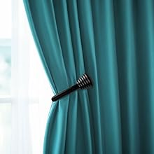 bulk purchase ohtomber 2pcs black curtain holdbacks - metal decorative curtain hooks for drapes, curtain tiebacks clips wall mounted curtain tie holders, curtain pull backs drapery hooks with screw for wall factory discount