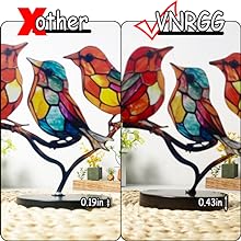 dropship from factory stained birds on branch desktop ornaments double sided metal flatness table art home room decoration suitable for office wine cooler decor(5 birds on a branch) mass production supply