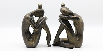 supplier direct lukitas unique decorative girl thinker bookends, home office books shelves stoppers holder, nonskid book stoppers, creative desktop ornaments for study room hotel shelves, resin, 1pair/2piece 6.5'' wholesale prices