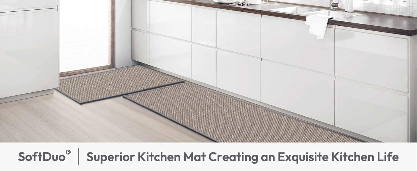 global sourcing kitchen mats for floor,kitchen rug, nonskid, washable,absorbent kitchen runner rug for in front of sink,entryway,rubber backing indoor door mat,farmhouse style standing mat,17.3