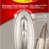competitive pricing command 5 lb large brushed nickel color hooks, 1 hook and 2 command strips, damage free coat hooks with adhesive strips, traditional hooks for hanging christmas decorations one-stop wholesale