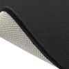 global sourcing ritz solid accent rug: 18" x 30" stain resistant kitchen or living room floor mat - non-slip latex backing, machine washable, black oem/odm services