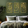 factory direct zzbakress 4 pcs metal minimalist abstract woman and flower wall art single line drawing art decoration minimalist home hanging wall art decor for bedroom kitchen bathroom living room (style1, gold) volume discount