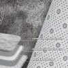 global sourcing fluffy soft area rugs for bedroom, 4x6 indoor modern area rugs fluffy living room carpets for kids bedroom home decor nursery rug, high pile soft throw rug, anti-skid, tie-dyed light grey oem/odm services