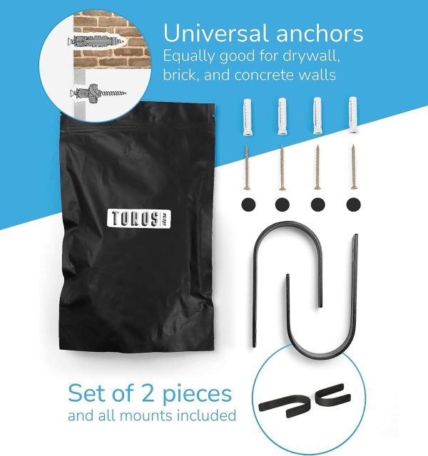 bulk purchase wood curtain holdbacks - set of 2 black modern farmhouse holdback for drapes, hooks for walls, curtains tiebacks wall mount, wooden curtain pullbacks hook, drapery holders, home decor factory discount