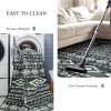 global sourcing lahome boho moroccan throw rug,washable black white 2x3 entryway rug non slip,low-pile soft bath mat rustic tribal kitchen farmhouse rugs for entry front door (2x3ft) oem/odm services