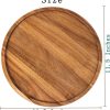 wholesale direct 11.5 inches candle holder tray home decor, round wood tray for coffee table, small wooden serving tray, decorative trays for home decor bulk purchase at factory prices
