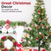 dropship from factory mini christmas ornaments, sooez set of 24 cute miniature resin christmas tree ornament figures advent calendar fillers, durable & well-crafted 3-d figurines with gold loops for easy hanging mass production supply