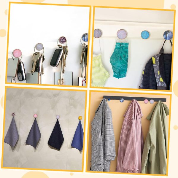 competitive pricing 20 pcs brushed gold shell decorative wall hooks bathroom towel hook hanger cute hat hooks brass hanging knobs for walls round coat hooks for key purse girls clothing hotel coat, 1 , 1.2 , wall mounted one-stop wholesale